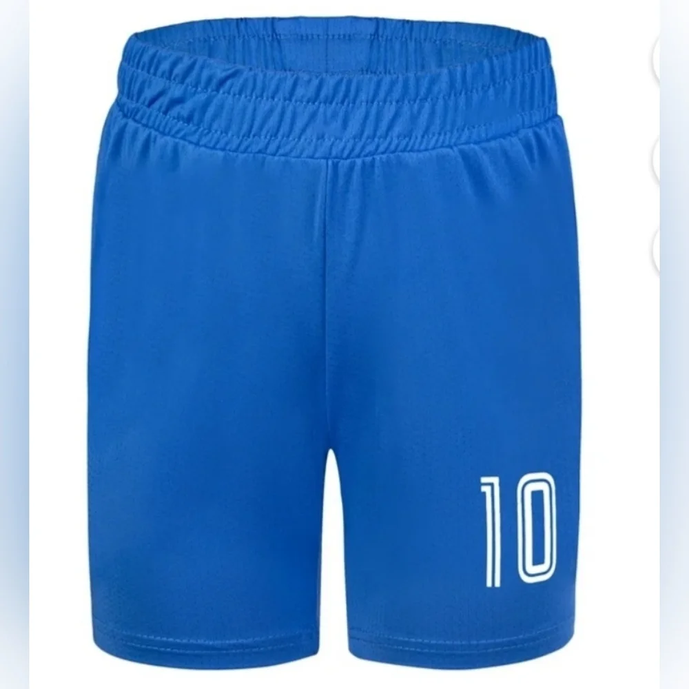 Cnins Youth Italy Soccer Jersey Italian Flag  Uniform Sz 14 & Ronaldo Figurine